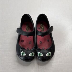 Mini Melissa Black Cat Mary Janes